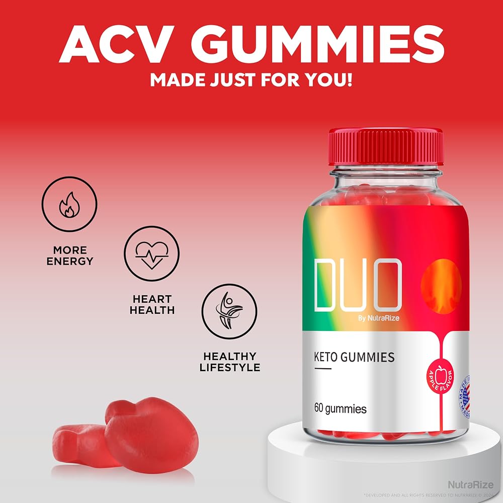 NutraRize Duo Keto ACV Gummies Apple Cider Vinegar Formula - 60 Gummies - image 4