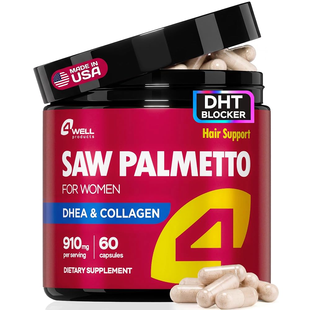 4Well Products Saw Palmetto for Men & Prostate Health Supplements