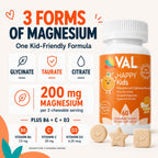 VAL Chewable Magnesium for Kids Relaxation and Calm Formula High