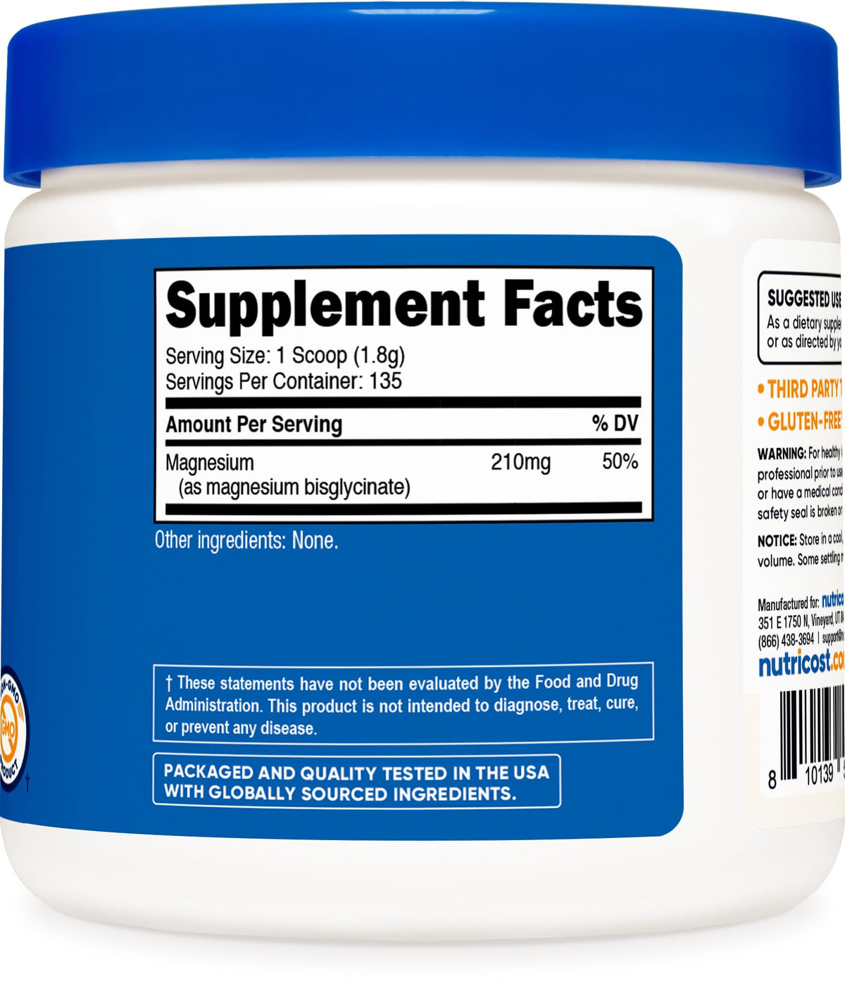 Nutricost Magnesium Glycinate Powder - 250 Grams - image 5
