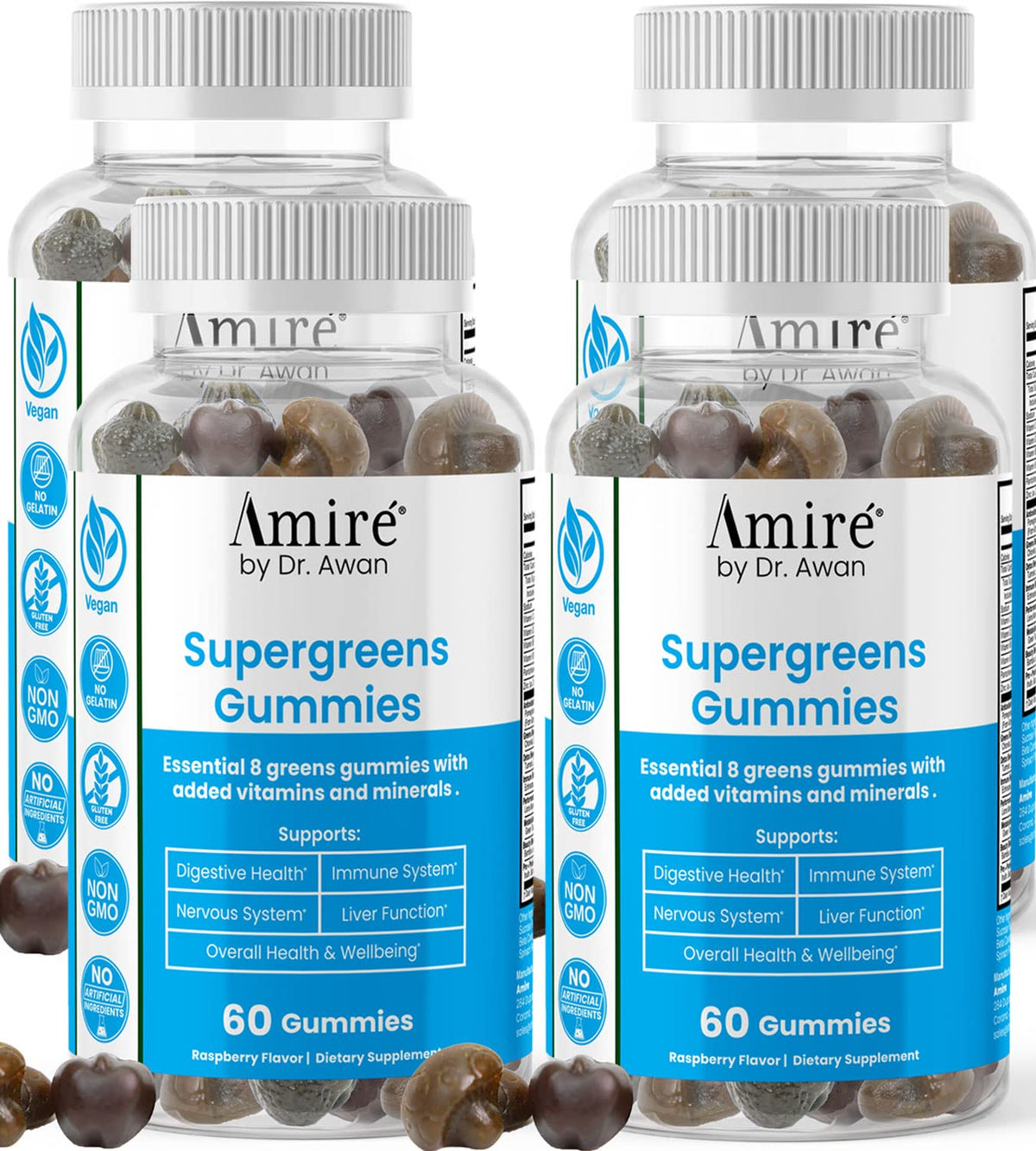 Amire Super Greens Essential Gummies Packs