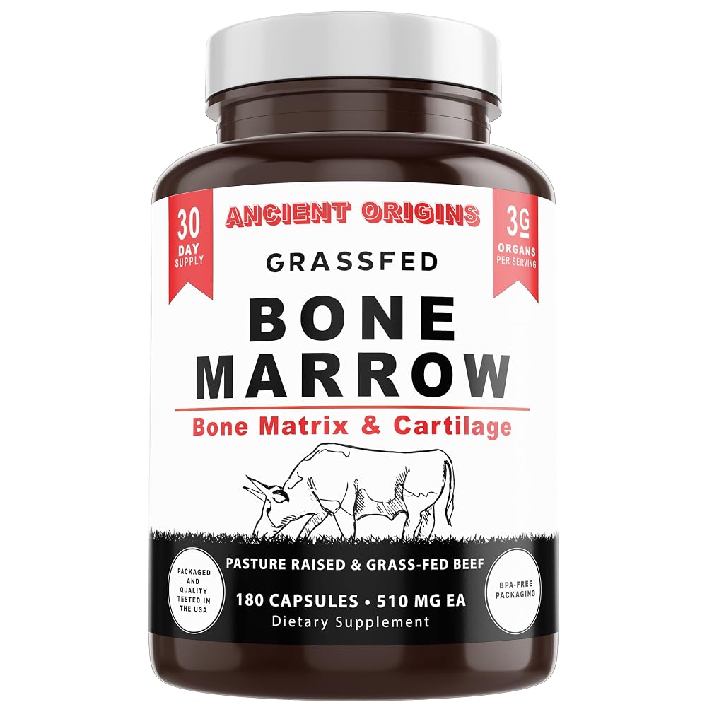 Ancient Origins Grass Fed Bone Marrow Supplement - 180 Capsules