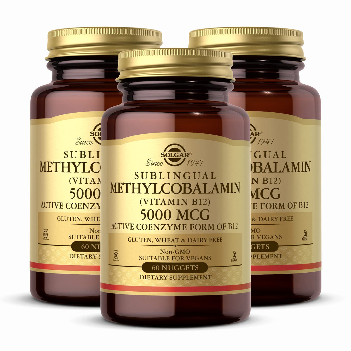 Solgar Methylcobalamin Vitamin B12 5000 mcg - 180 Nuggets