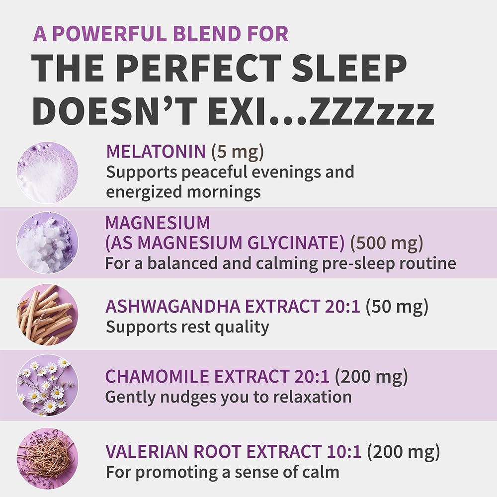 MEDCHOICE 12-in-1 Melatonin 5mg Sleep Capsules with Magnesium, 90ct - image 6