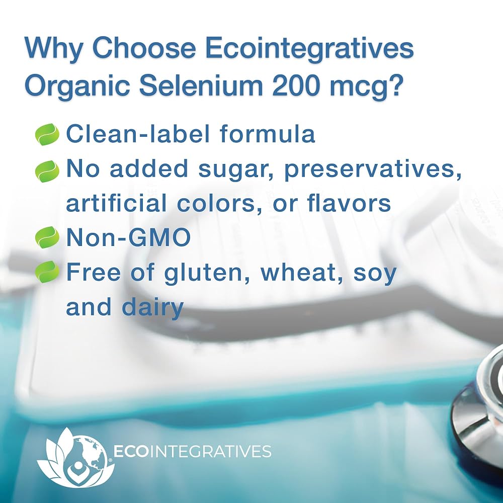 EcoIntegratives Organic Selenium 200 mcg - 60 Capsules - image 2