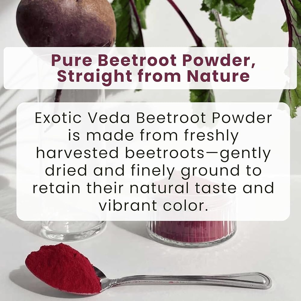 Exotic Veda Organic Beetroot Powder - 100g - image 3