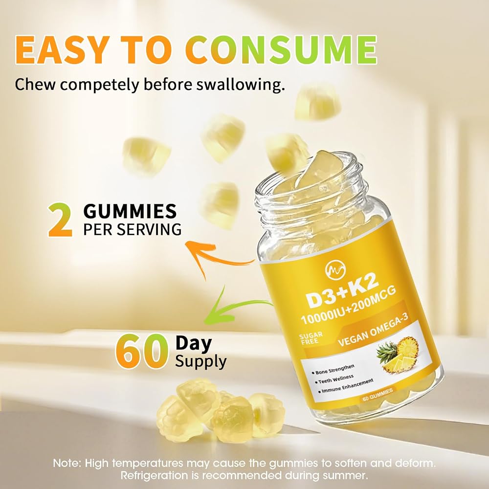 M inch Vitamin D3 K2 Gummies
