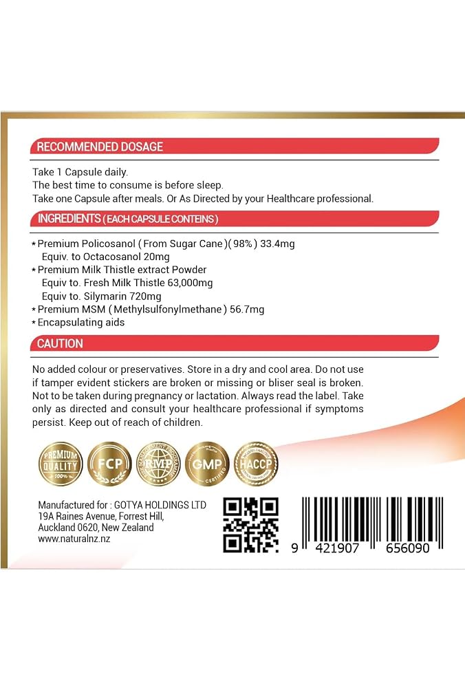Natural NZ Polithisfur Herbal Supplement - 90 Vegetarian Capsules - image 4