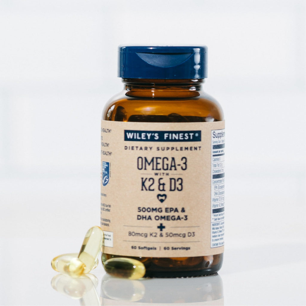Wiley's Finest Omega-3 with Vitamin K2 and D3 - 60 Softgels - image 6