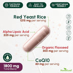 ForestLeaf Red Yeast Rice 1215 mg - 90 Vegetarian Capsules - image 4