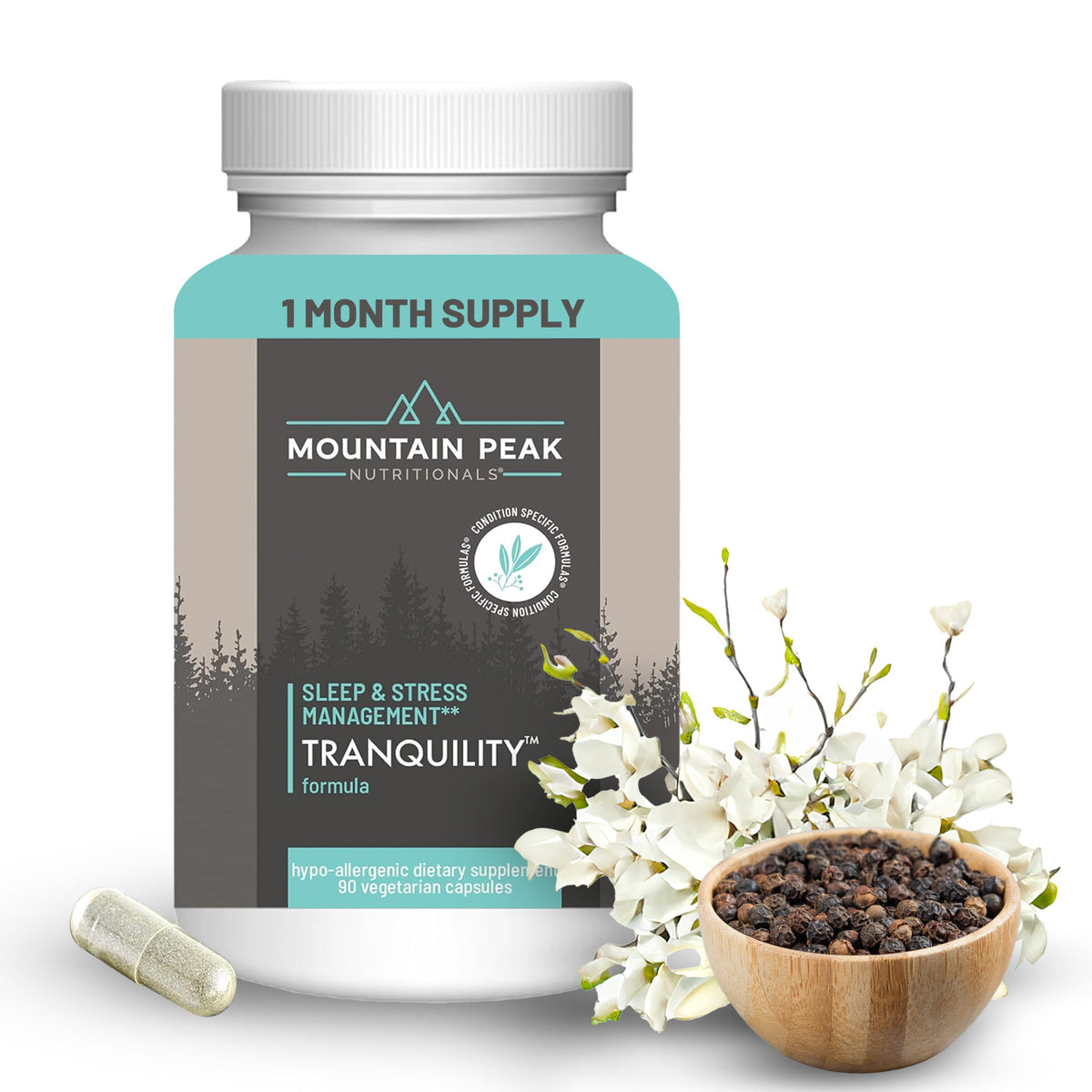 Mountain Peak Nutritionals Tranquility Formula Stress & Sleep - 90 Capsules