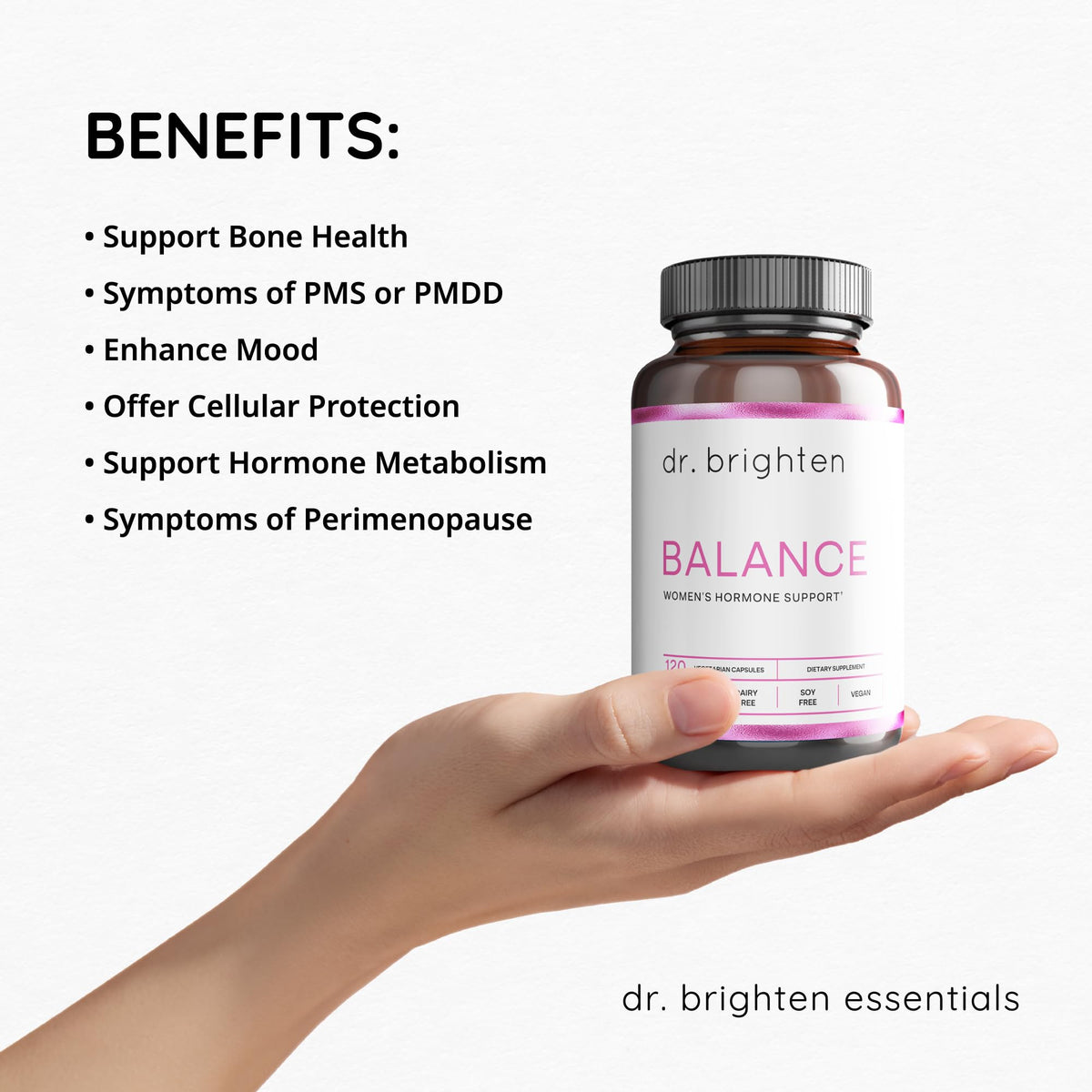Dr. Brighten Balance Hormone Support for Women - 120 Capsules - image 3