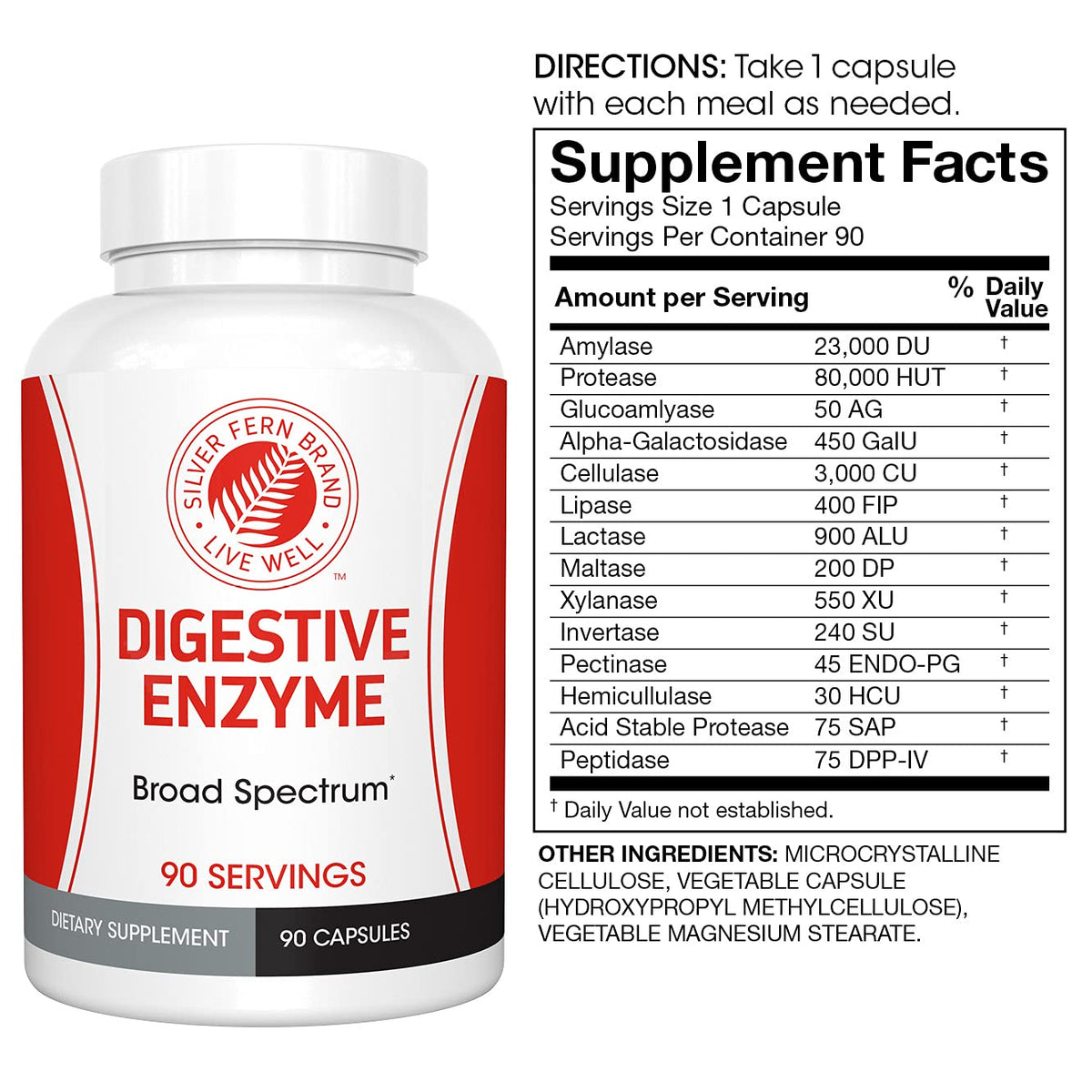 Silver Fern Gut Health Tune-Up Kit Probiotic & Enzymes - 150 Capsules - image 8