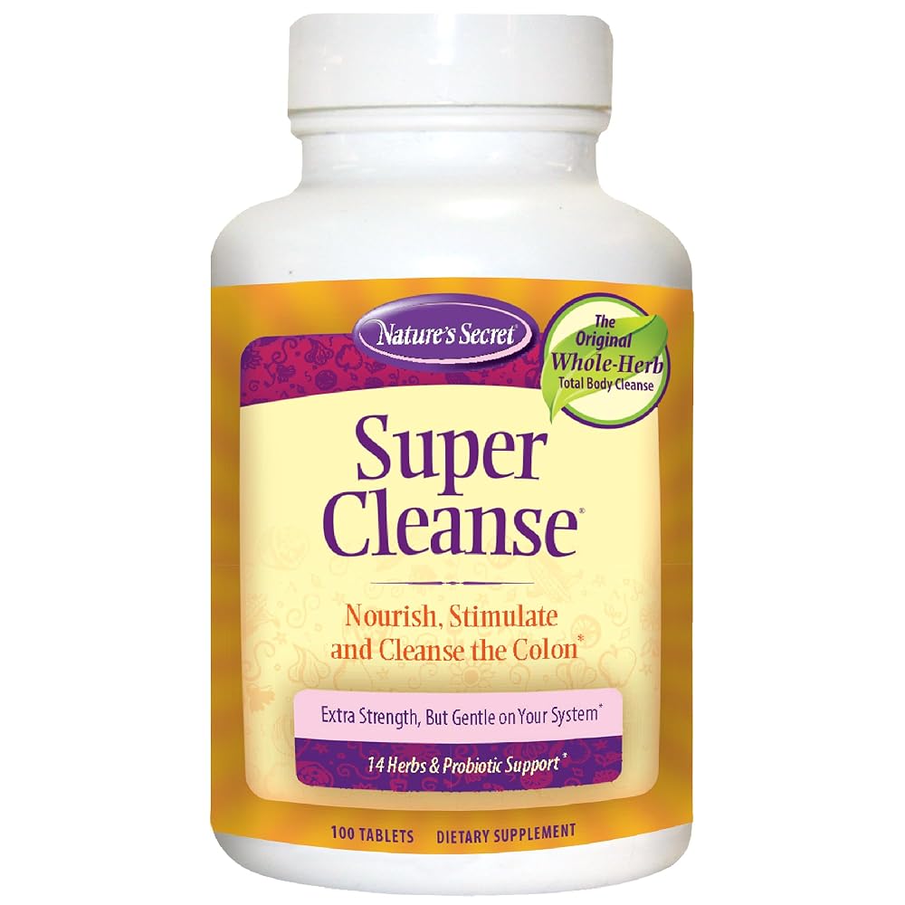 Nature's Secret Super Cleanse Herbal Colon Cleanse - 100 Tablets