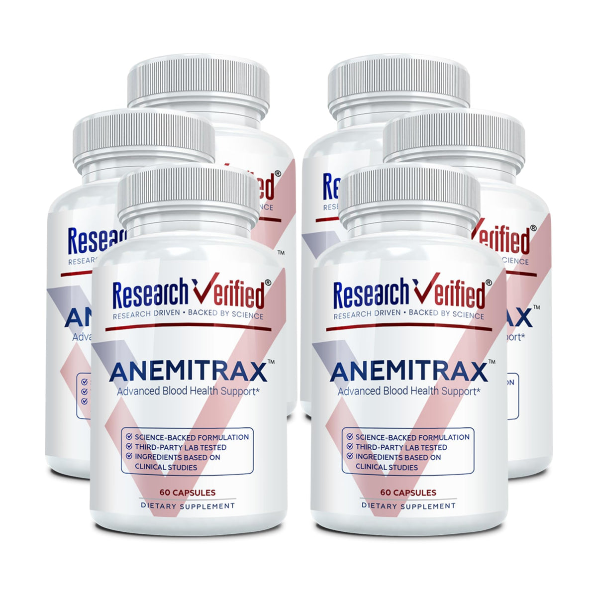 Research Verified Anemitrax - 6-in-1 Complete Blood Builder - Gentle