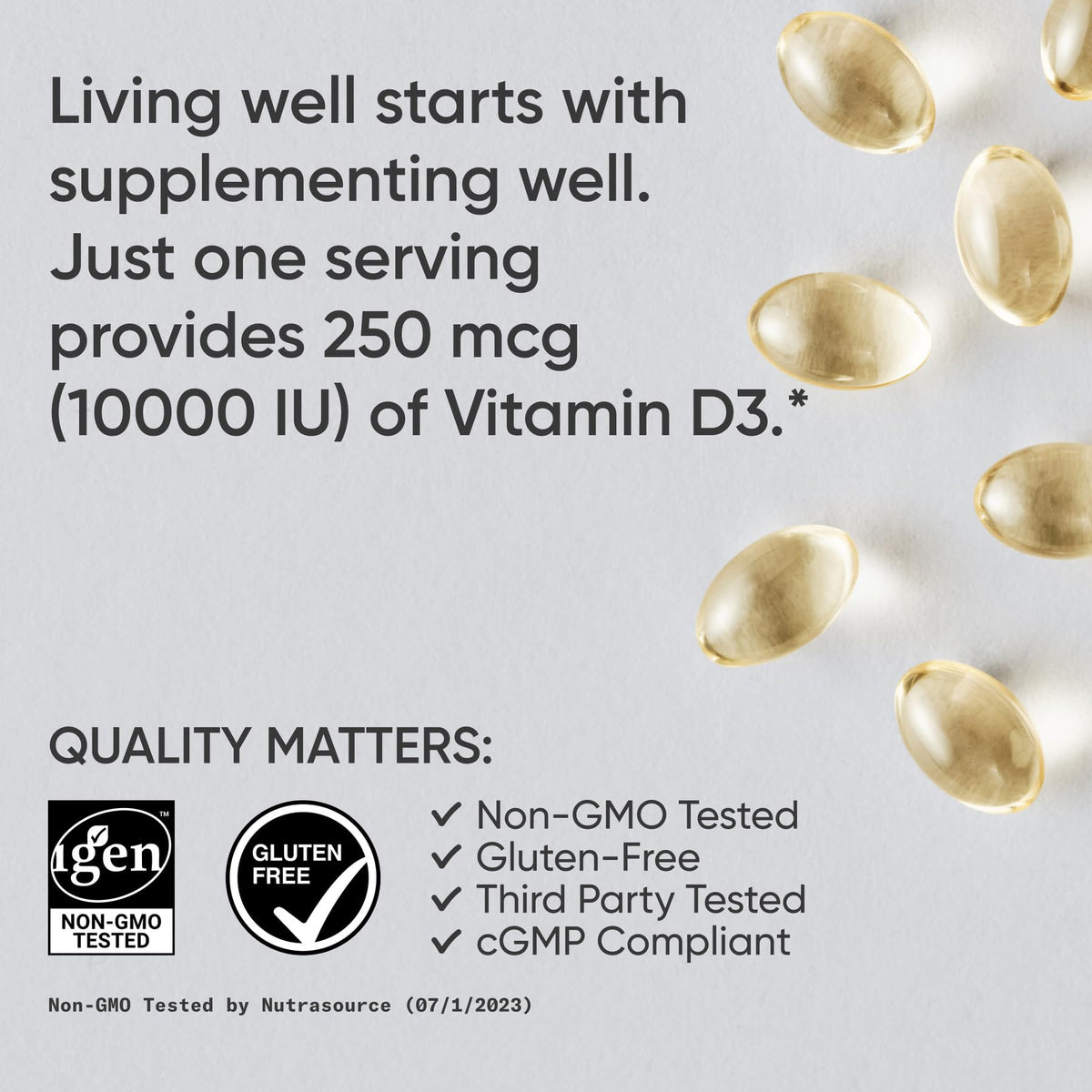 Sports Research® Vitamin D3 with Coconut MCT Oil