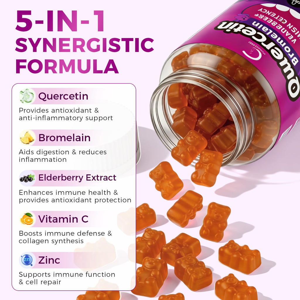 GPGP GreenPeople Quercetin with Bromelain Gummies - 120 Count - image 3