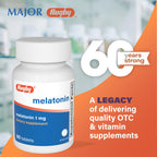 Rugby Melatonin 1mg Tablets - 90 Count - image 2