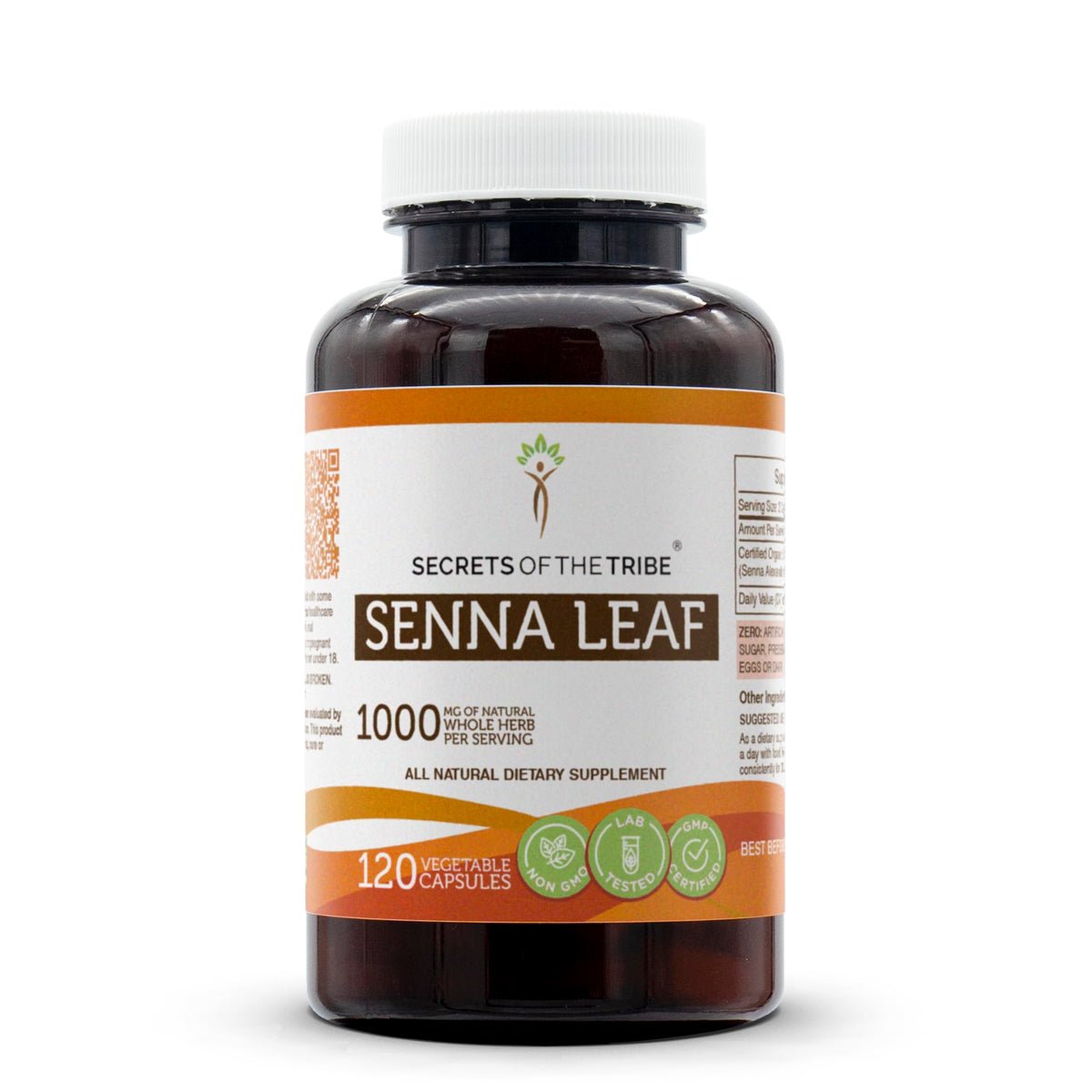 Secrets of the Tribe Senna Leaf 60/120, 500 mg, Senna Leaf (Senna