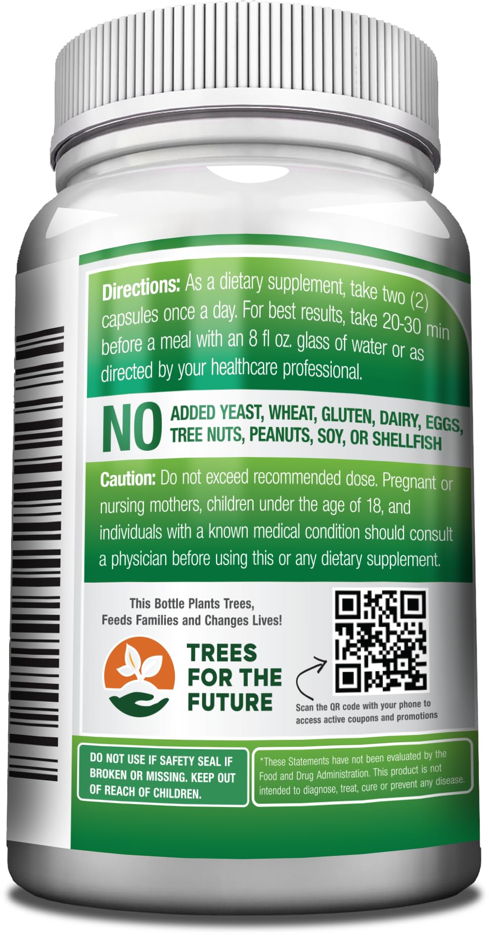 GreeNatr Pure Moringa Oleifera Leaf Extract Vegetarian Capsules 1000 mg - image 2