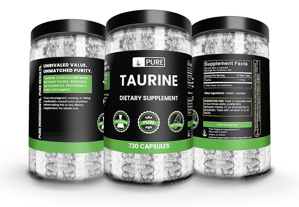 Pure Original Ingredients Taurine No Magnesium Or Rice Fillers