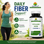 Brieofood Psyllium Husk Fiber with Acidophilus - 250 Capsules - image 3