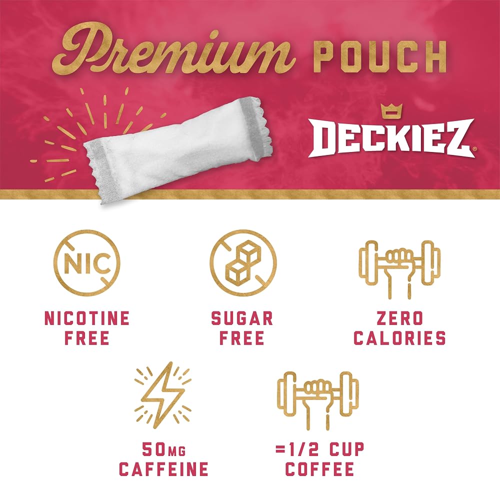Deckiez Energy Pouches Sugar Free Caffeine 50mg - 100 Count - image 3