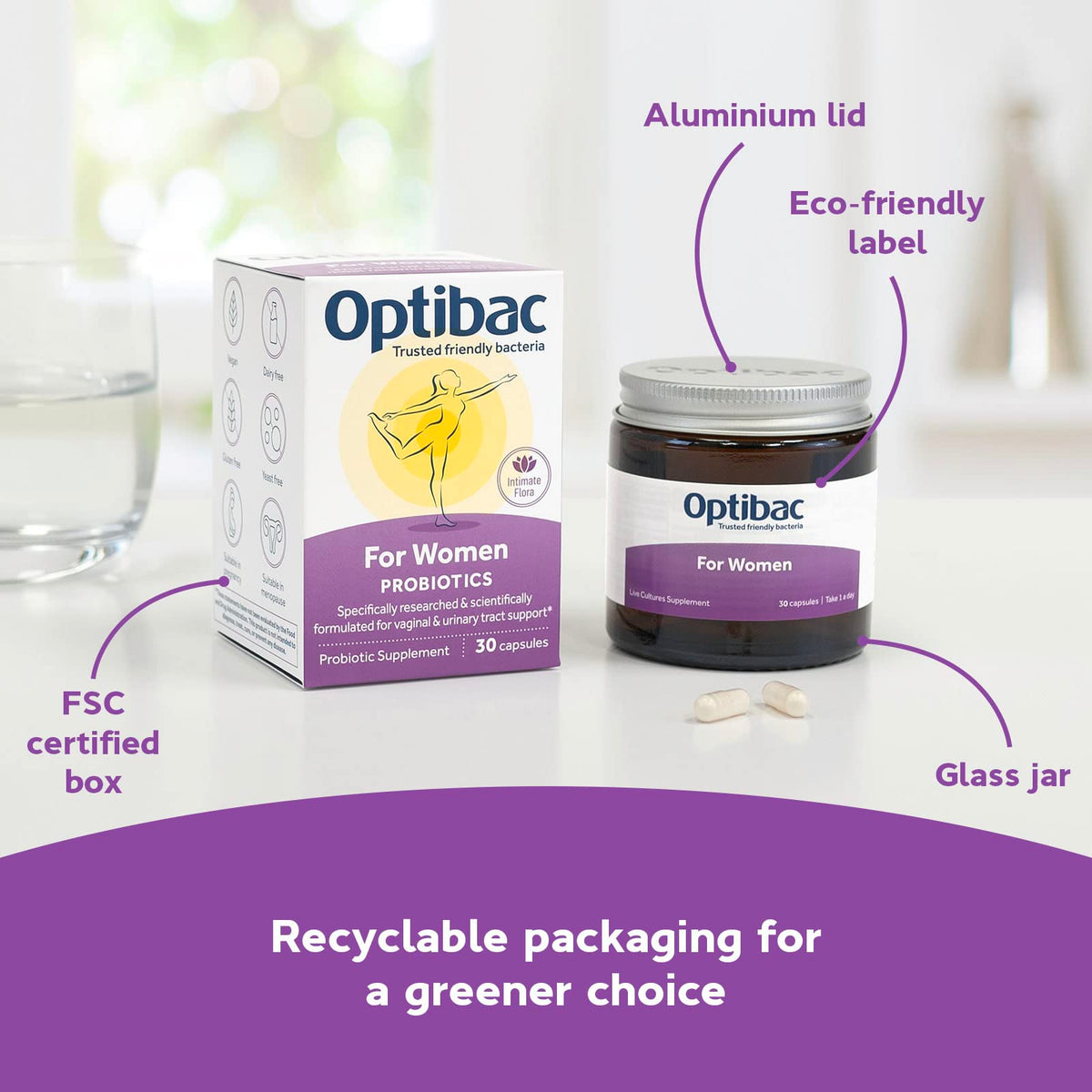 Optibac Probiotics for Women Vegan Probiotic - 14 Capsules - image 5