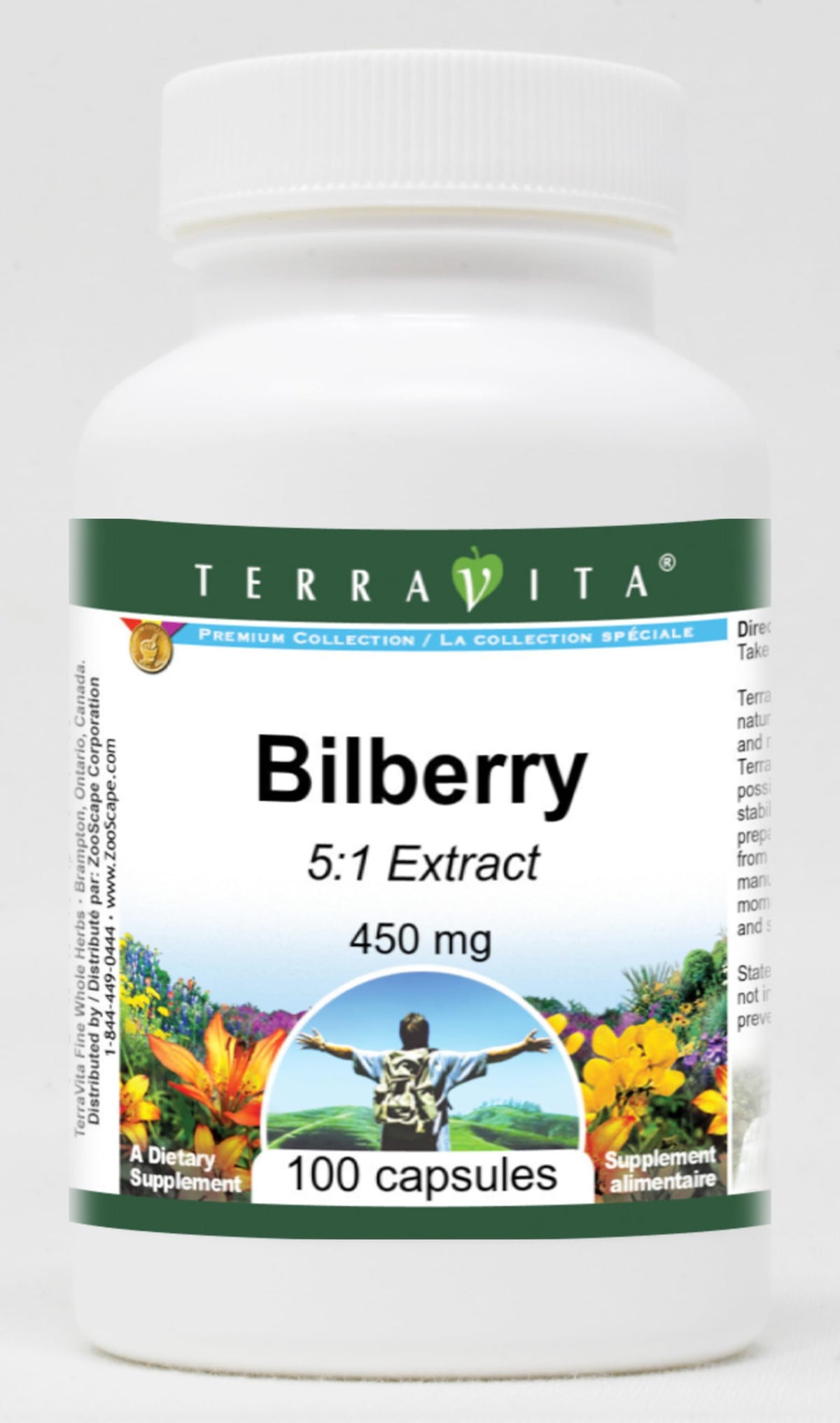 Terravita Bilberry 5:1-450 mg (100 Capsules, ZIN: 519257)