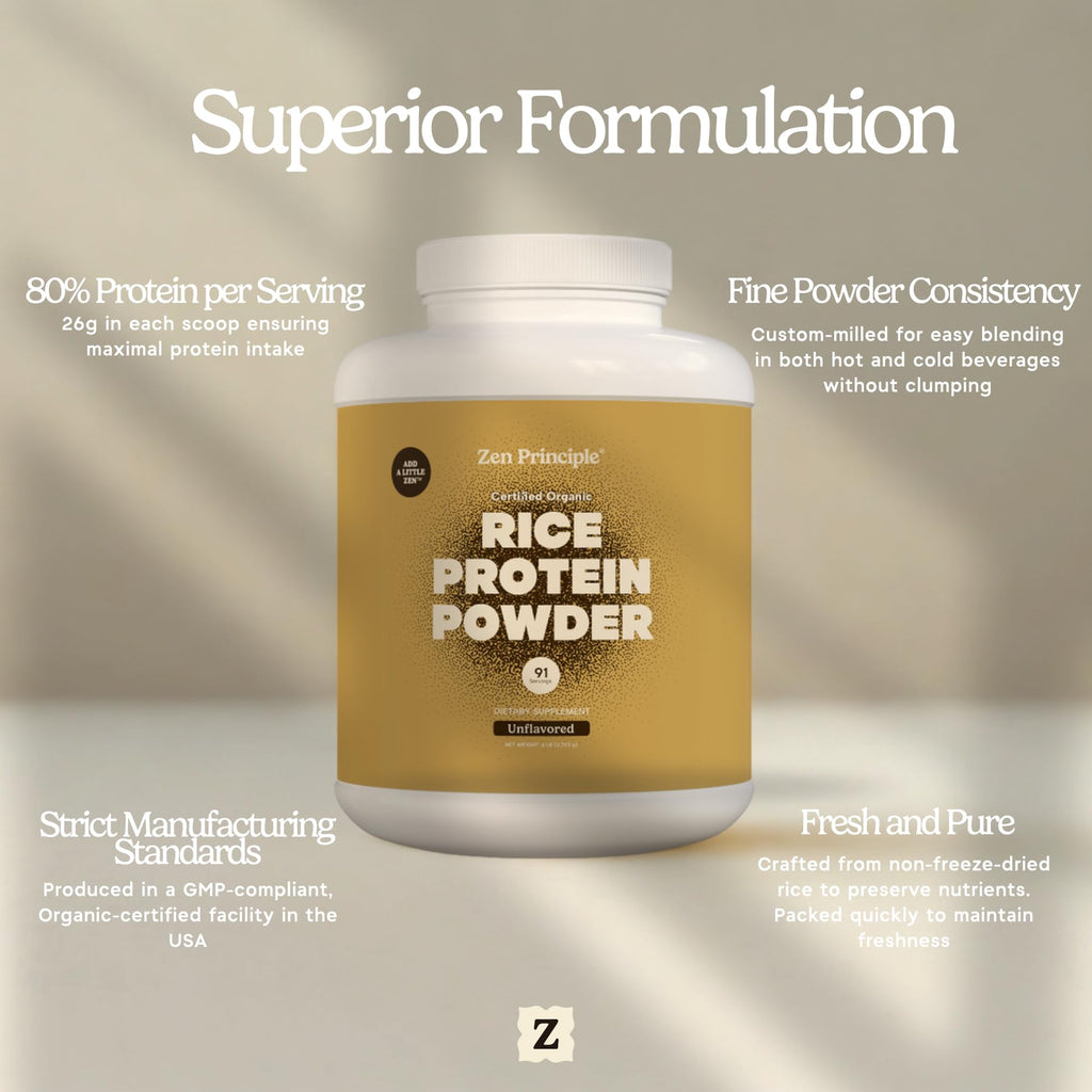Zen Principle Organic Brown Rice Protein Powder - 6 lb - image 6