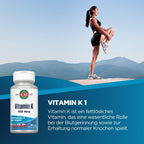 KAL Vitamin K1 100 Mcg Tablets for Bone Support - 100 Tablets - image 2
