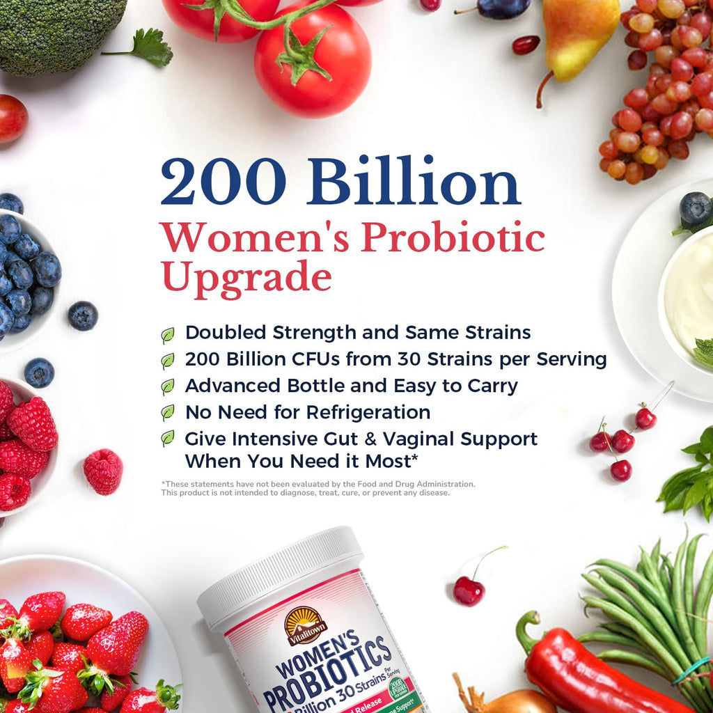 Vitalitown Women's Probiotics 200 Billion CFUs - 60 Capsules - image 3