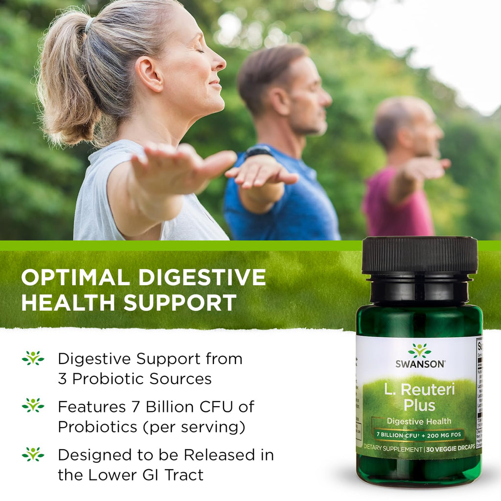 Swanson L. Reuteri Probiotic with Prebiotic for Gut Health - 30 Capsules - image 8