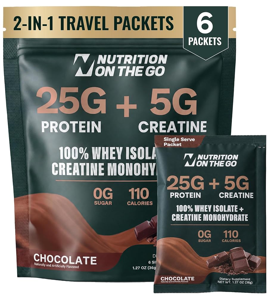 Nutrition On The Go 2-in-1 Whey Protein Isolate + Creatine Travel