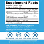 Doctor's Best NAC Detox Regulators Supplement - 180 Vegetarian Capsules - image 3