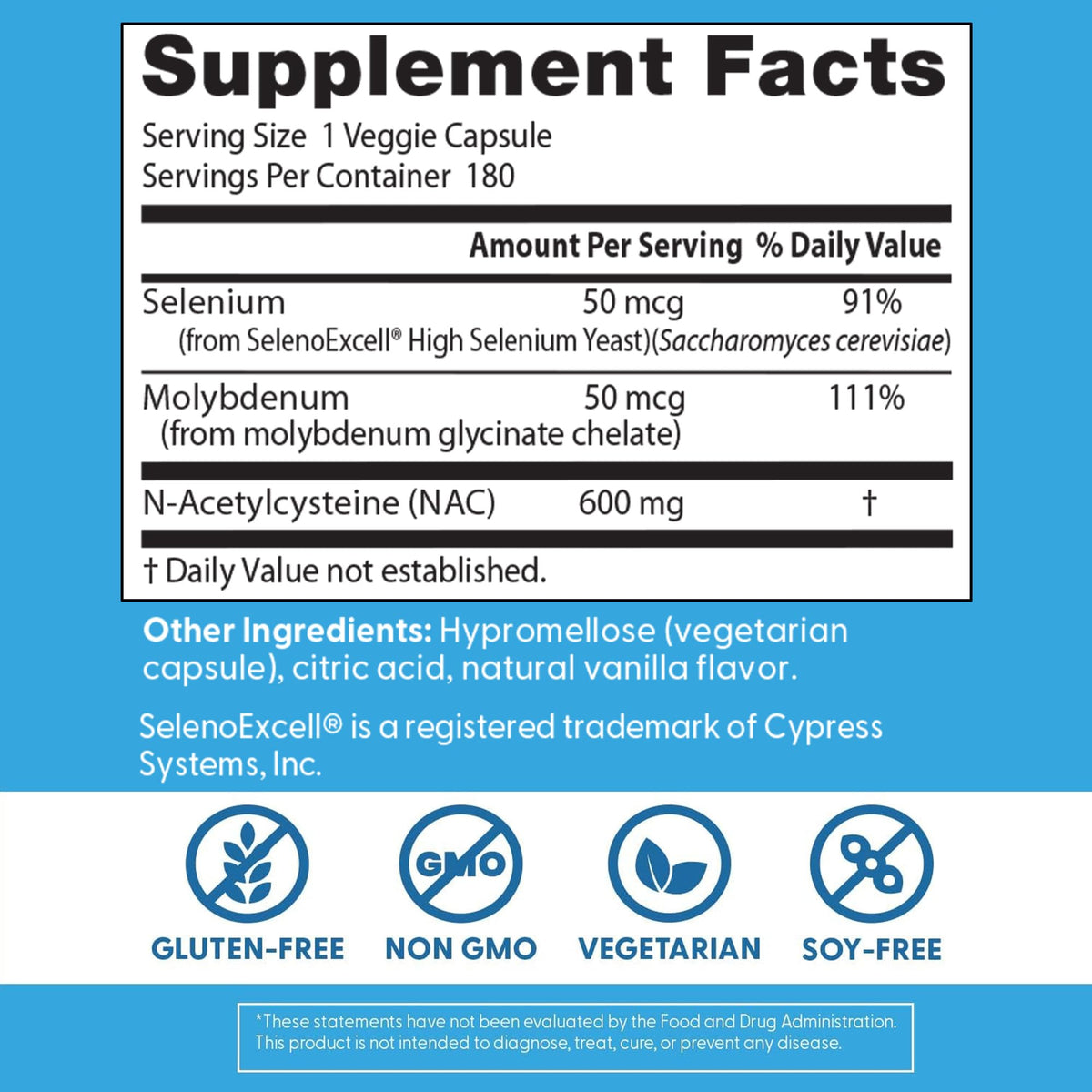 Doctor's Best NAC Detox Regulators Supplement - 180 Vegetarian Capsules - image 3