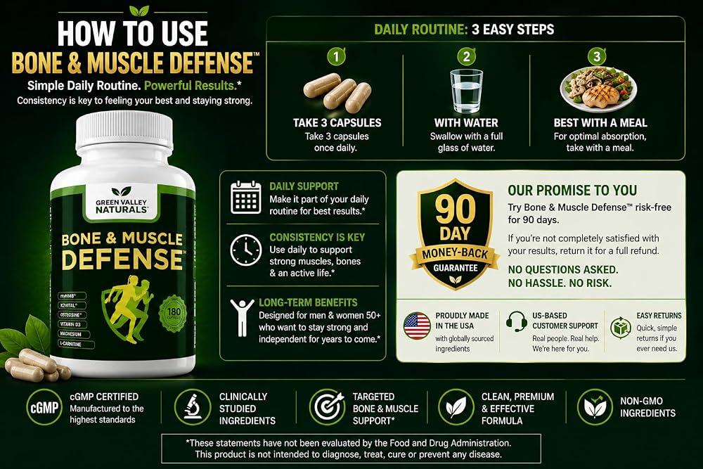 GREEN VALLEY NATURALS Bone and Muscle Defense