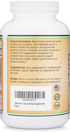 Double Wood Supplements Beet Root 1,000mg Circulation + Stamina - 210 Capsules - image 6