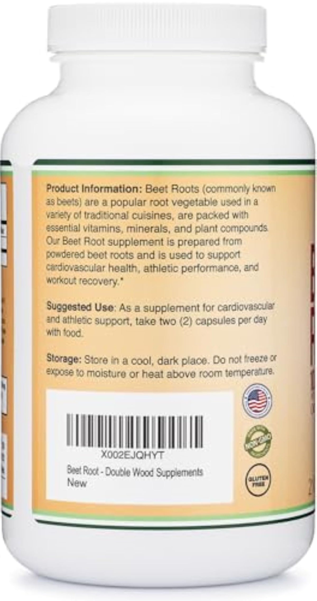 Double Wood Supplements Beet Root 1,000mg Circulation + Stamina - 210 Capsules - image 6