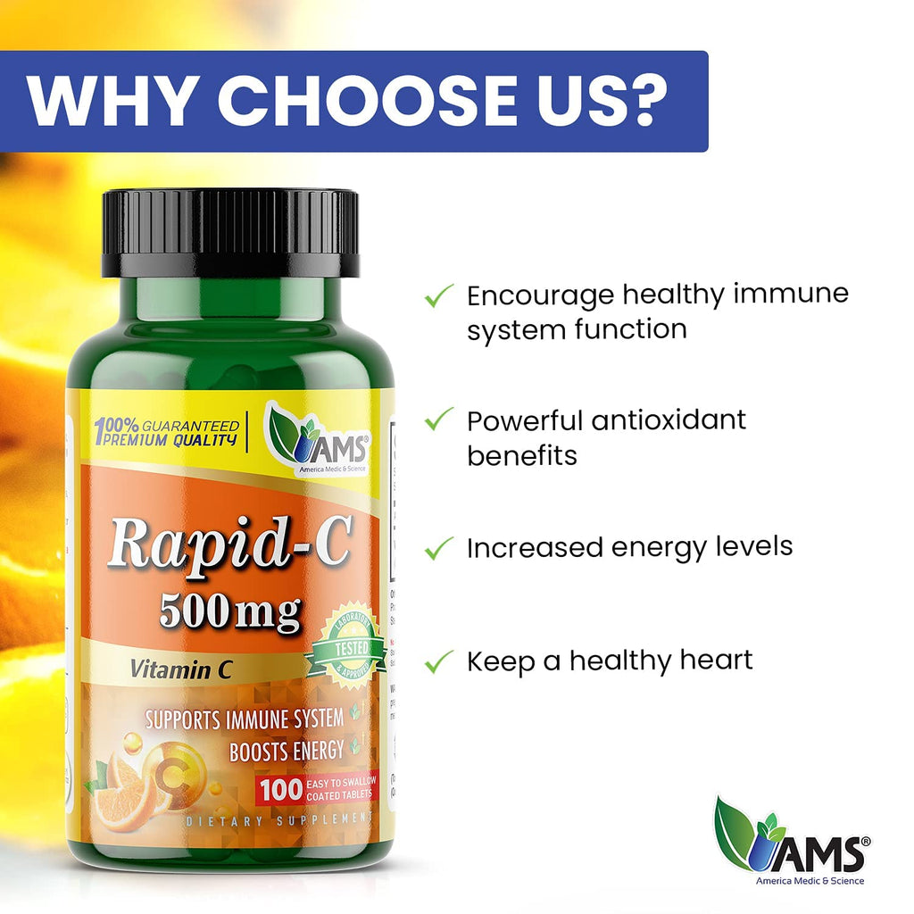 America Medic & Science Rapid-C 500mg Supplement - Vitamin C