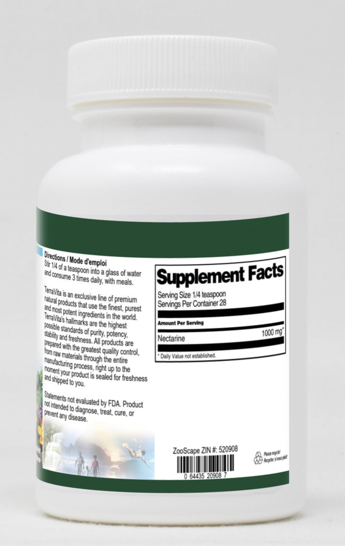Terravita Nectarine Powder (1 oz, ZIN: 520908)