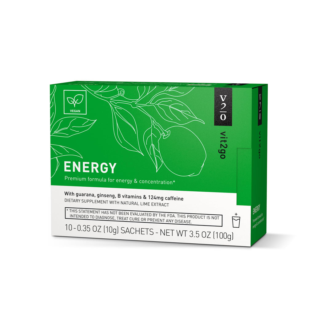 Vit2Go Natural Energy Drink Mix 124mg Caffeine - 10 Sachets - image 8