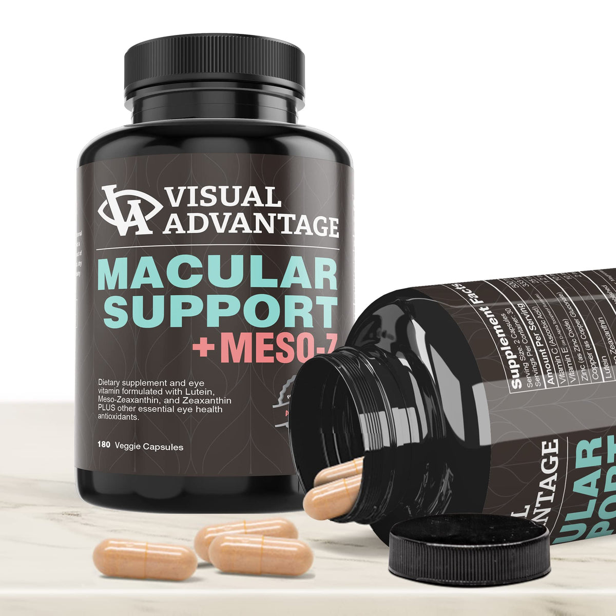 Visual Advantage Macular Support + Meso-Z Blue Light Eye Vitamin - 180 Softgels - image 5