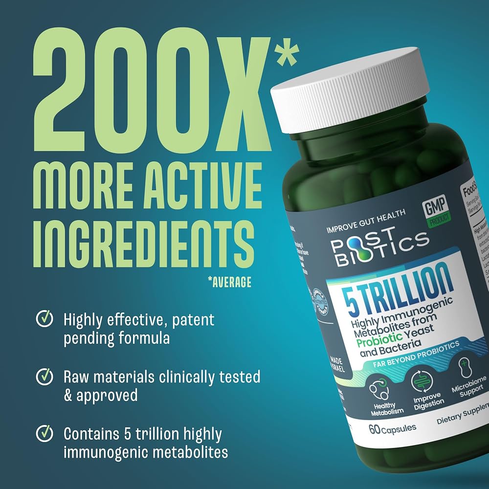 NAVEH PHARMA Postbiotics - Postbiotics with 200X Ingredients Than