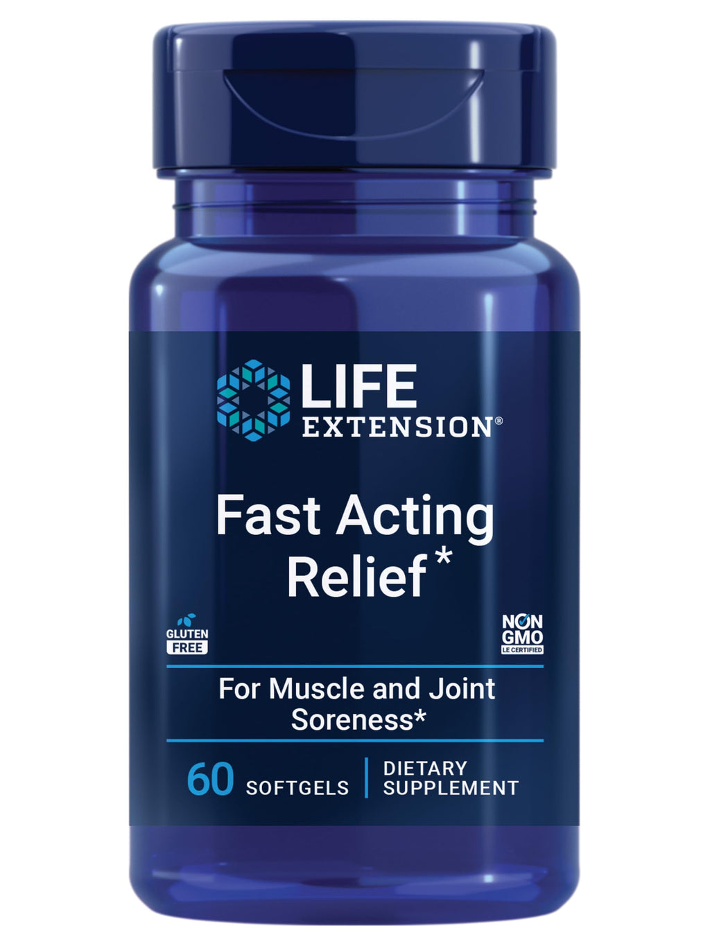 Life Extension Fast Acting Relief Turmeric Boswellia - 60 Softgels