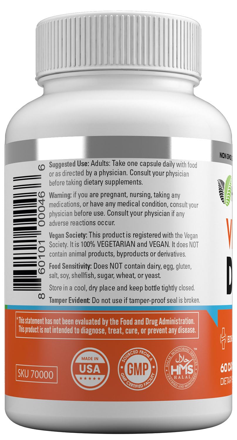 HAYAT Vegan Vitamin D3+K2 5000 IU - 60 Capsules - image 2