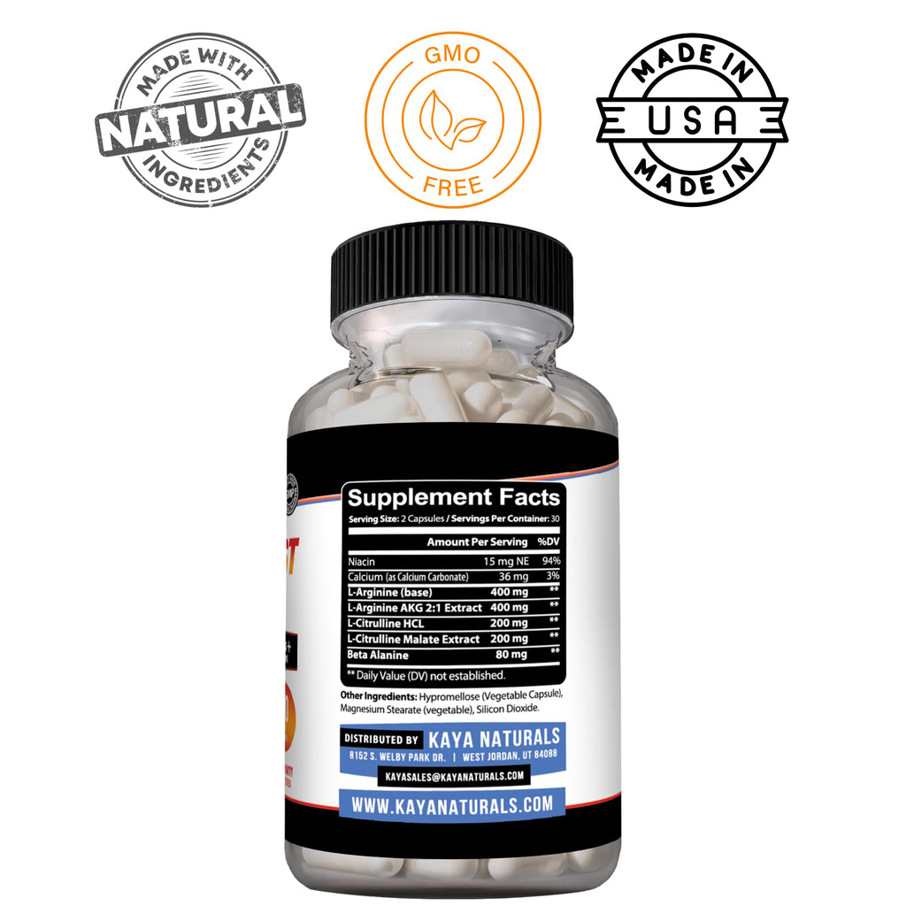 Kaya Naturals - Nitric Blast Potent All-Natural Herbal Supplement