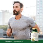 Piping Rock Pumpkin Seed Oil Softgel Capsules - 200 Count - image 6