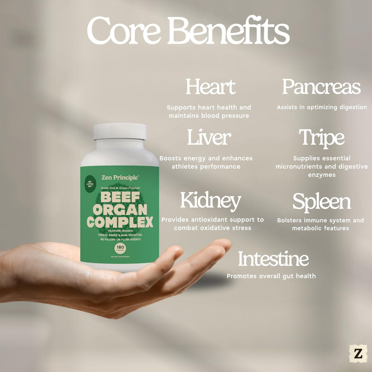 Zen Principle Grass Fed Beef Organs