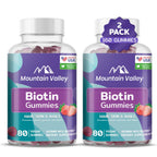 Mountain Valley Biotin Gummies 10,000 mcg Hair, Skin & Nails - 160 Gummies